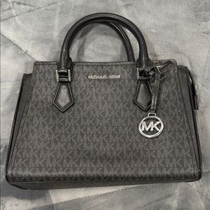 Michael Kors Black Monogram Satchel